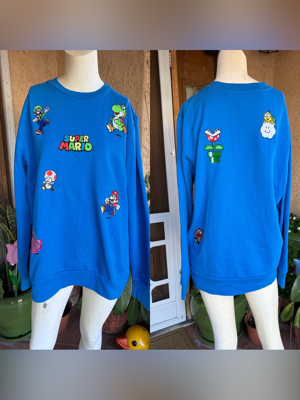 Super Mario Bros Unisex Crewneck LARGE